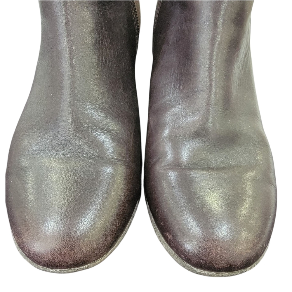 Geox Respira Amelia Brown Ankle Boots Suede Leather Wedge Booties Women’s 38.5 - Picture 11 of 16